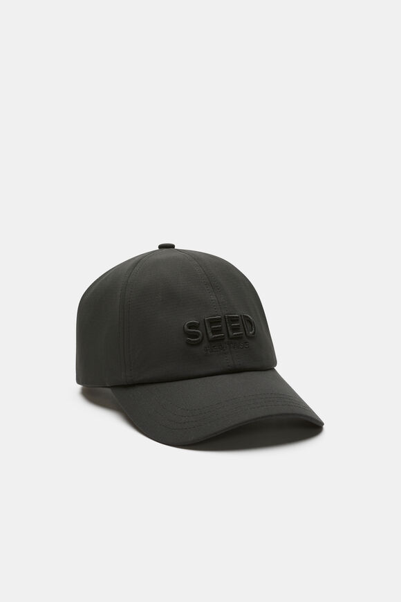 Embroidered Seed Cap  Black  hi-res