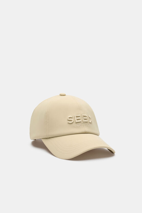Embroidered Seed Cap  Cashew Cream  hi-res