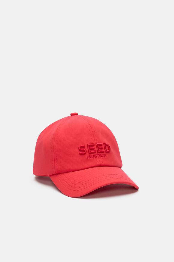 Embroidered Seed Cap  Chilli Red  hi-res