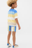 Multi Stripe Tee  Electric Blue Multi  hi-res