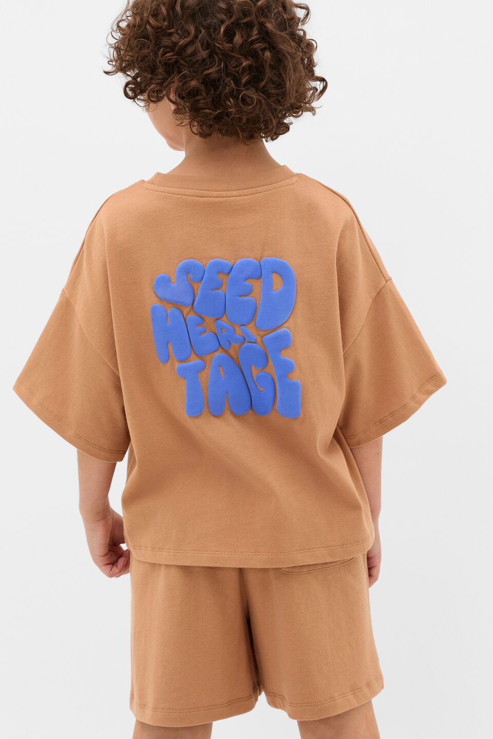 Bubble Logo Tee  Nutmeg