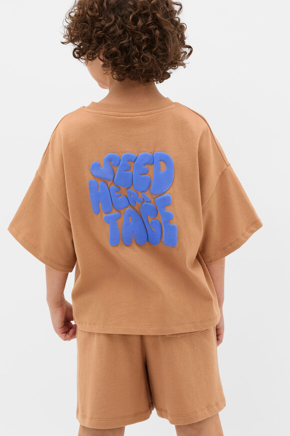 Bubble Logo Tee  Nutmeg  hi-res