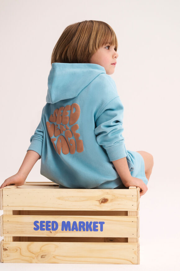 Bubble Logo Hoodie  Nebula Blue  hi-res