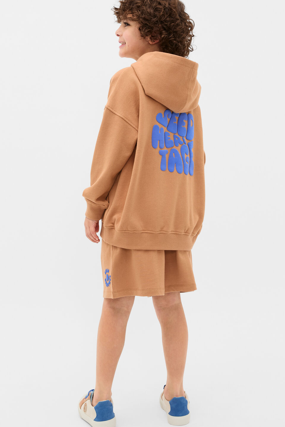 Bubble Logo Hoodie  Nutmeg