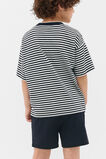 Core Stripe Logo Tee  Midnight Blue  hi-res