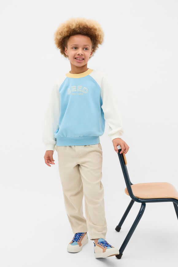 Raglan Logo Sweat  Nebula Blue  hi-res