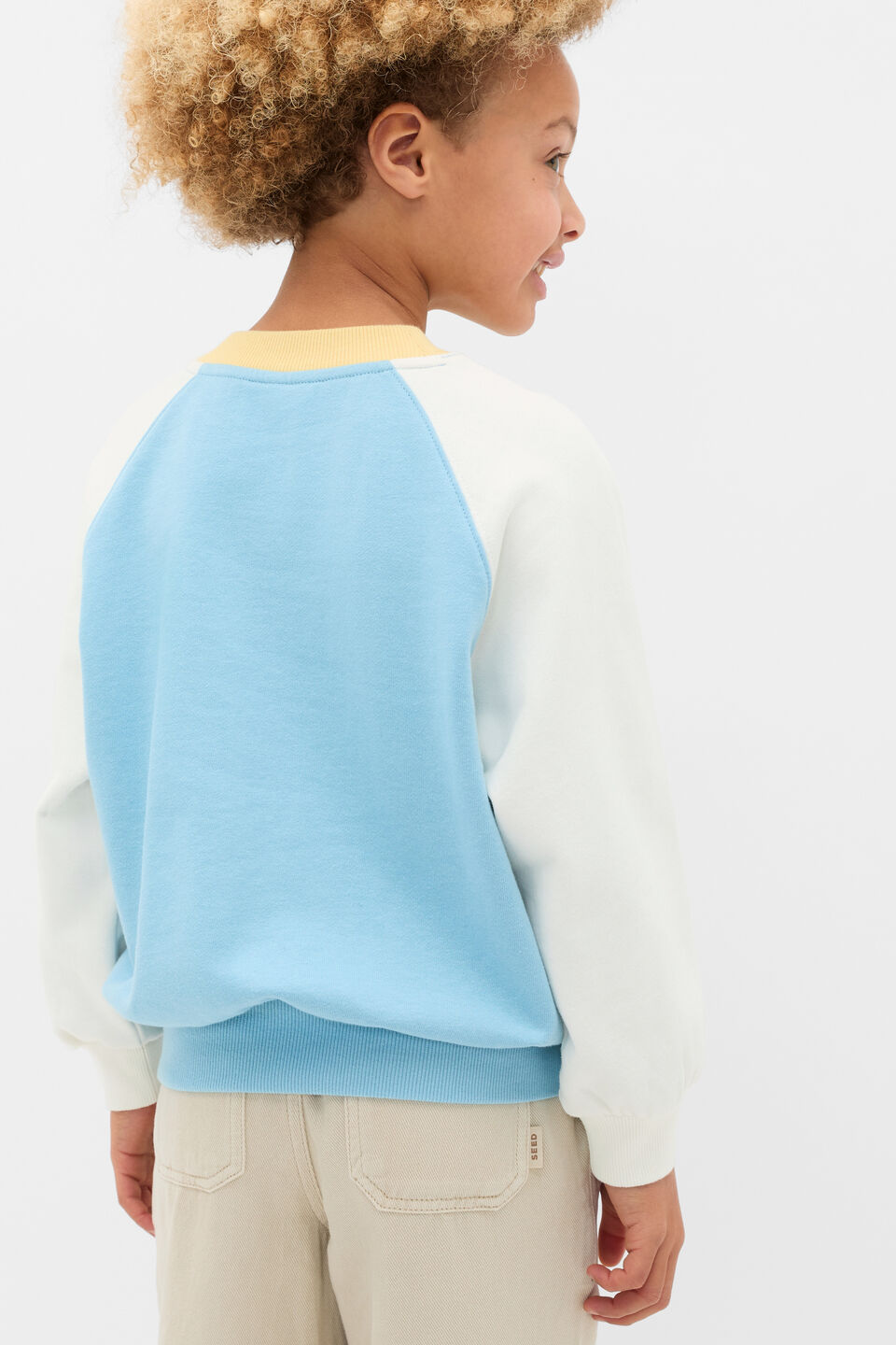 Raglan Logo Sweat  Nebula Blue