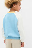 Raglan Logo Sweat  Nebula Blue  hi-res
