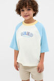 Raglan Logo Tee  Nebula Blue  hi-res