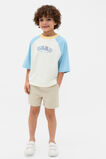 Raglan Logo Tee  Nebula Blue  hi-res