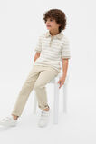 Core Boucle Knit Polo  Cool Stone  hi-res