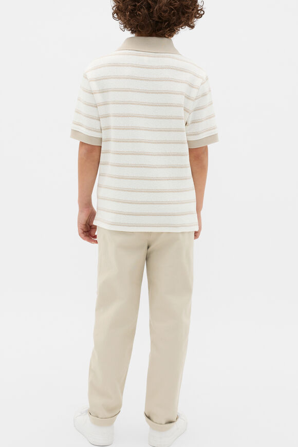 Core Boucle Knit Polo  Cool Stone  hi-res