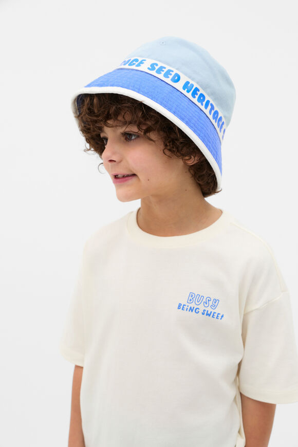 Colourblock Bucket Hat  Blue Multi  hi-res