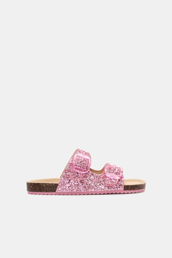 Transparent Buckle Sandal  Candy Pink Glitter  hi-res