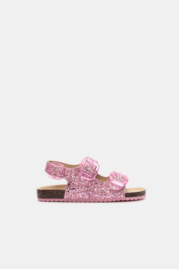 Transparent Buckle Sandal  Candy Pink Glitter  hi-res