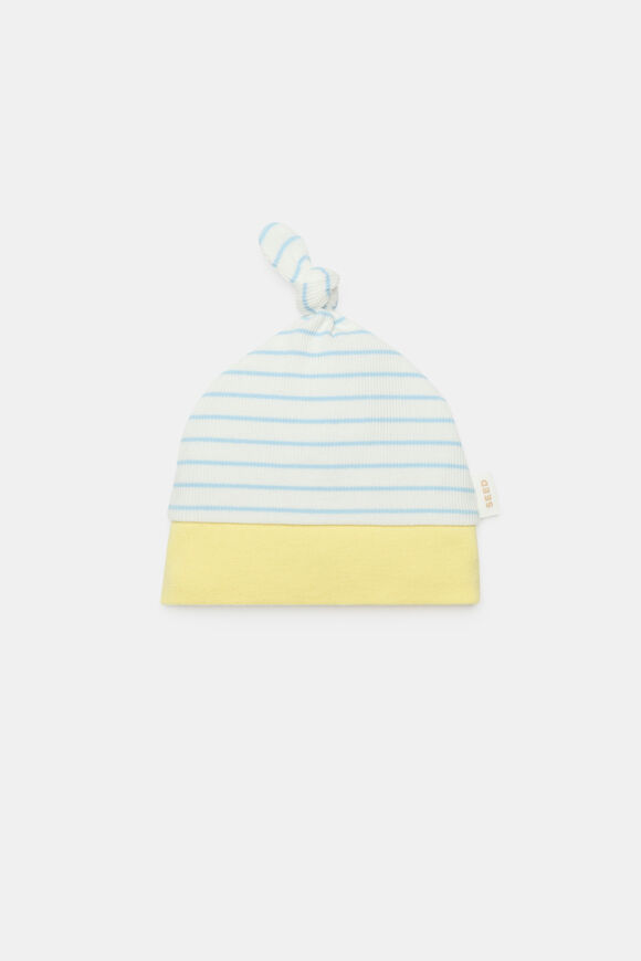 Stripe Knotted Beanie  Arctic  hi-res
