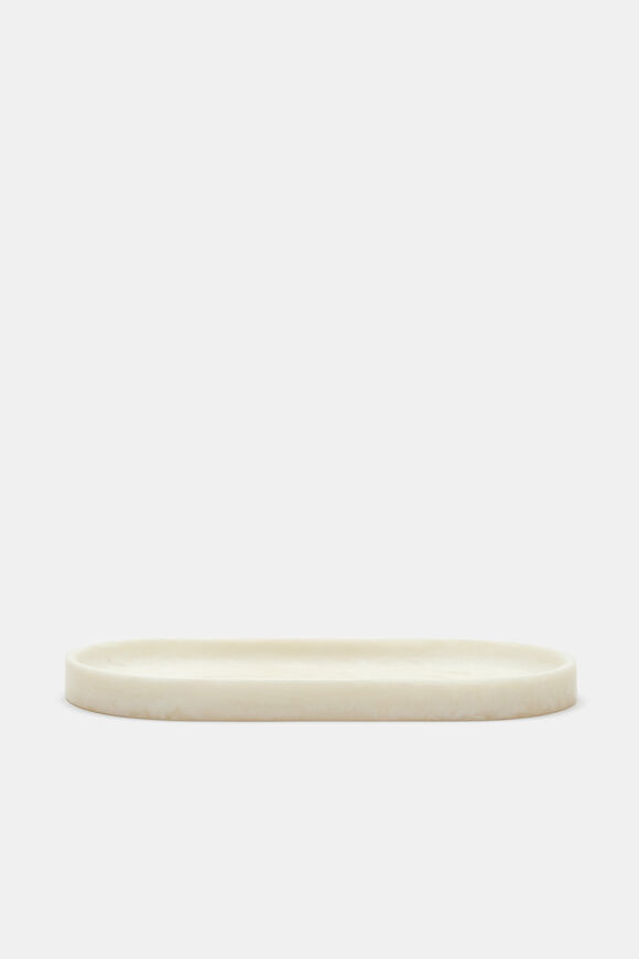Tallulah Resin Serving Tray  Meringue  hi-res