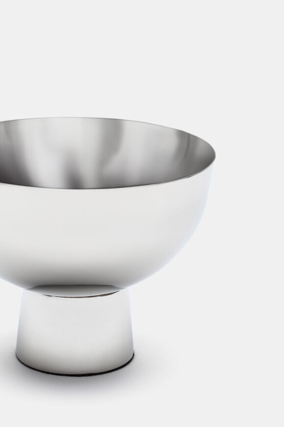 Noa Footed Bowl Small  Silver  hi-res