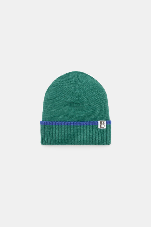 Basic Knit Beanie  Jungle Green  hi-res