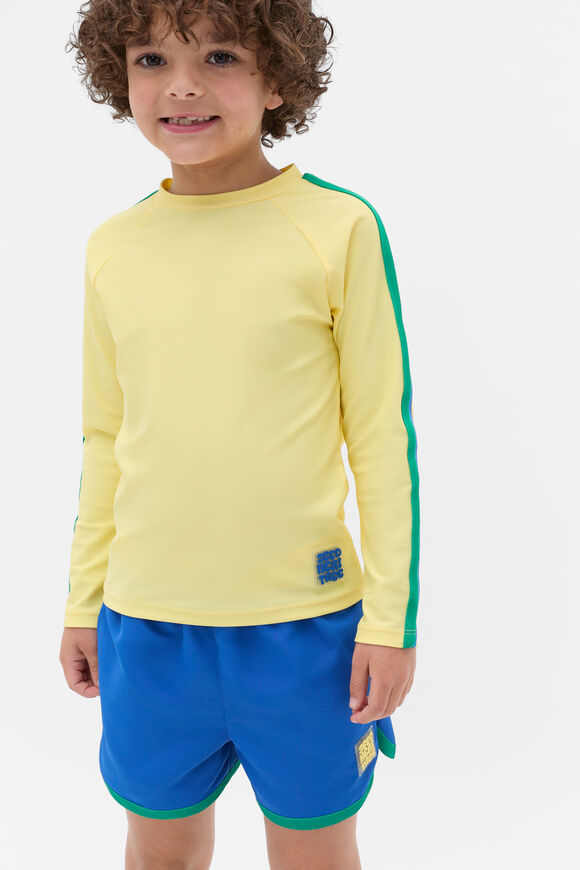 Taped Sleeve Rashvest  Canary Yellow  hi-res
