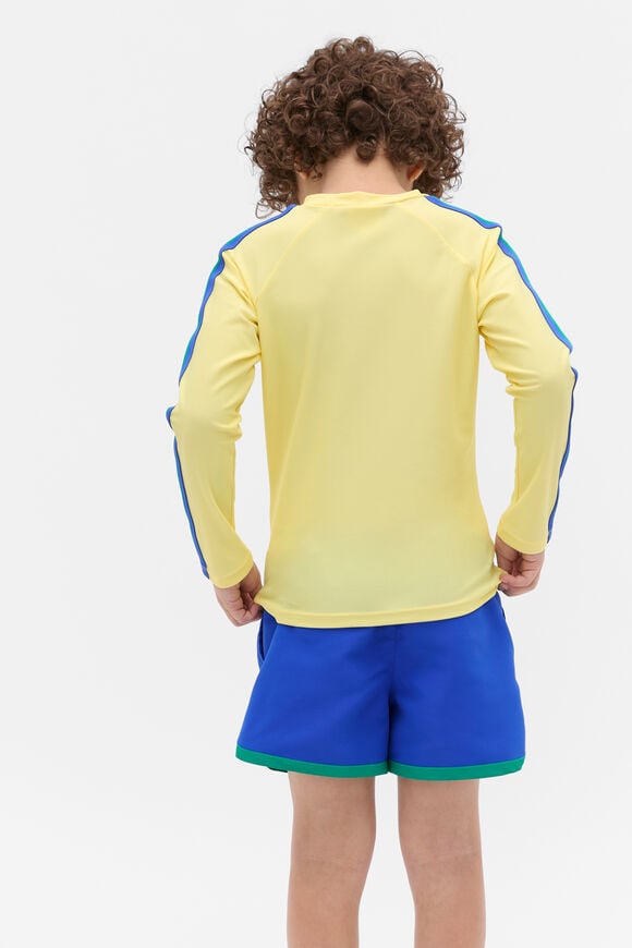 Taped Sleeve Rashvest  Canary Yellow  hi-res