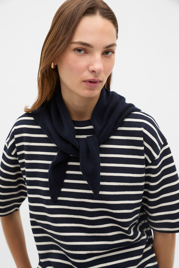 Mini Triangle Scarf  Twilight Blue  hi-res