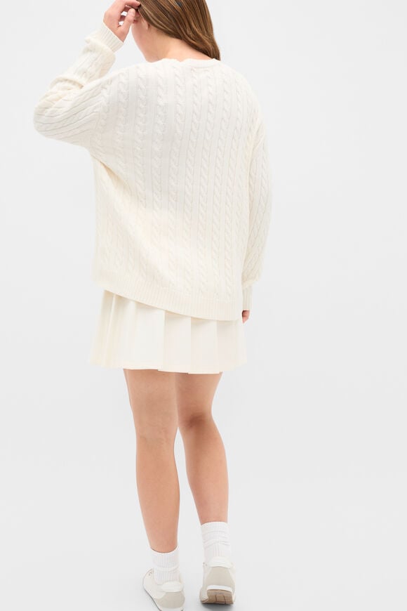 Relaxed Cable Knit Sweater  Classic Cream  hi-res