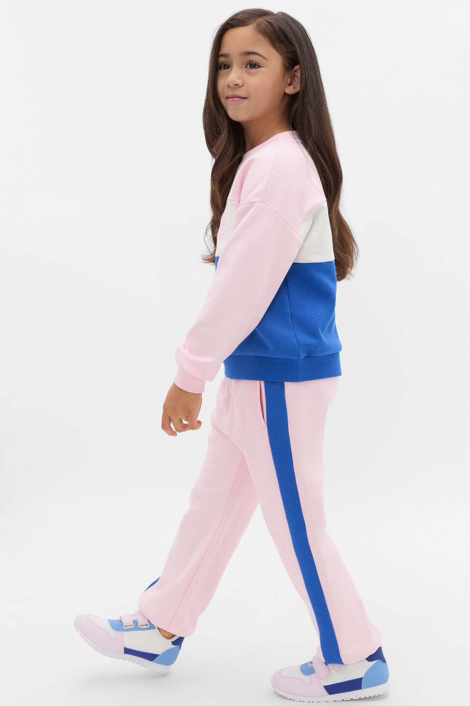 Contrast Panel Track Pant  Pink Lemonade