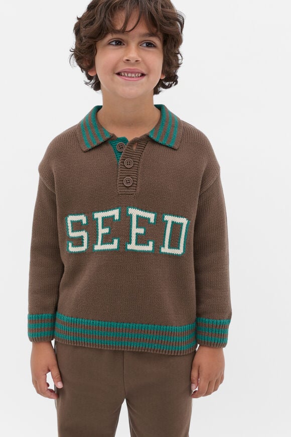 Retro Logo Knit  Cacao  hi-res