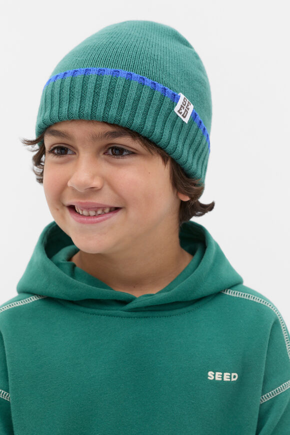 Basic Knit Beanie  Jungle Green  hi-res