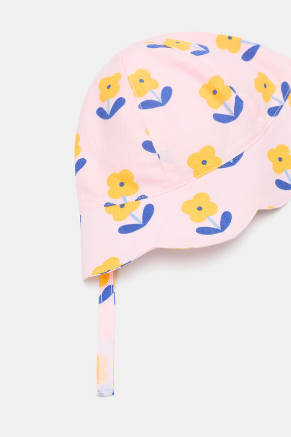 Mini Flower Sun Hat  Pink Lemonade  hi-res