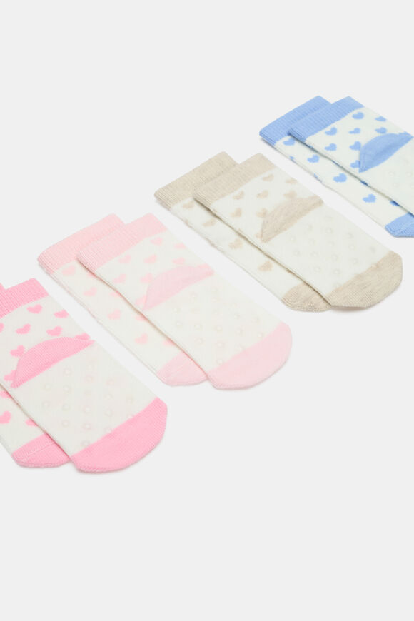 Baby Hearts Sock 4 Pack  Multi  hi-res