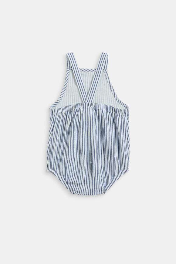 Stripe Romper  Navy  hi-res