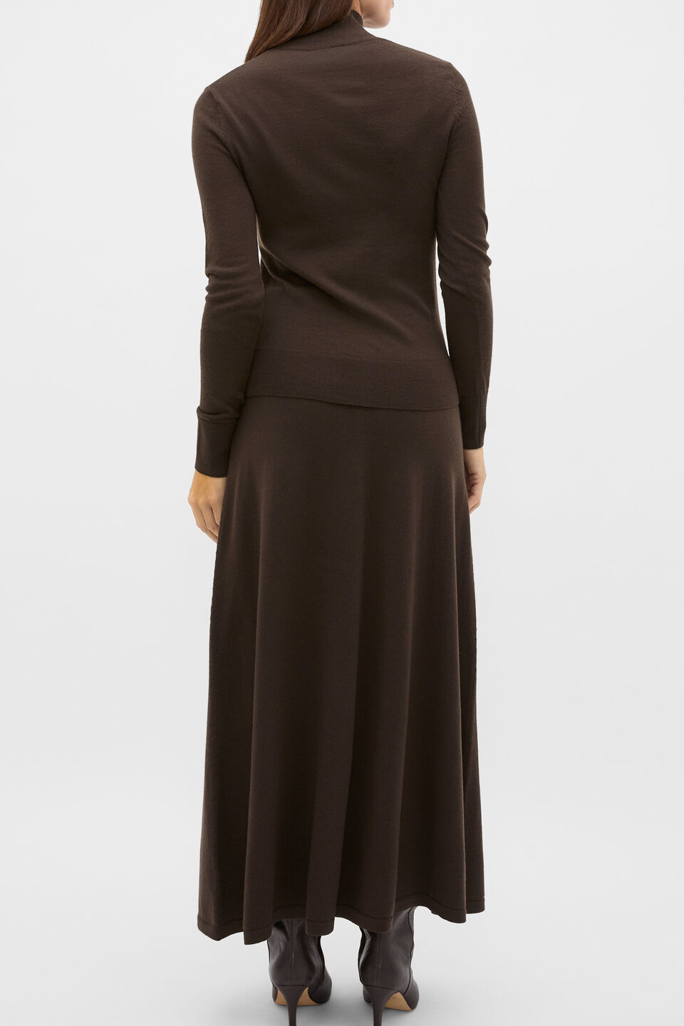 Wool Blend Layering Knit  Coffee Bean