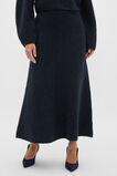 Luxe Fluffy Knit Skirt  Twilight Blue  hi-res