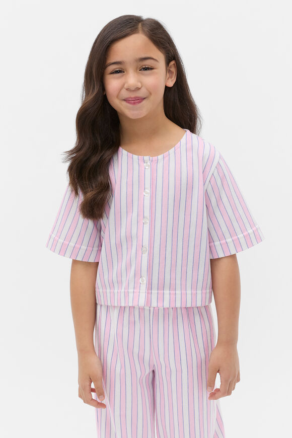 Striped Top  Candy Pink  hi-res