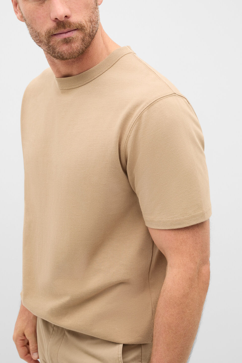 Crew Tee  Biscotti