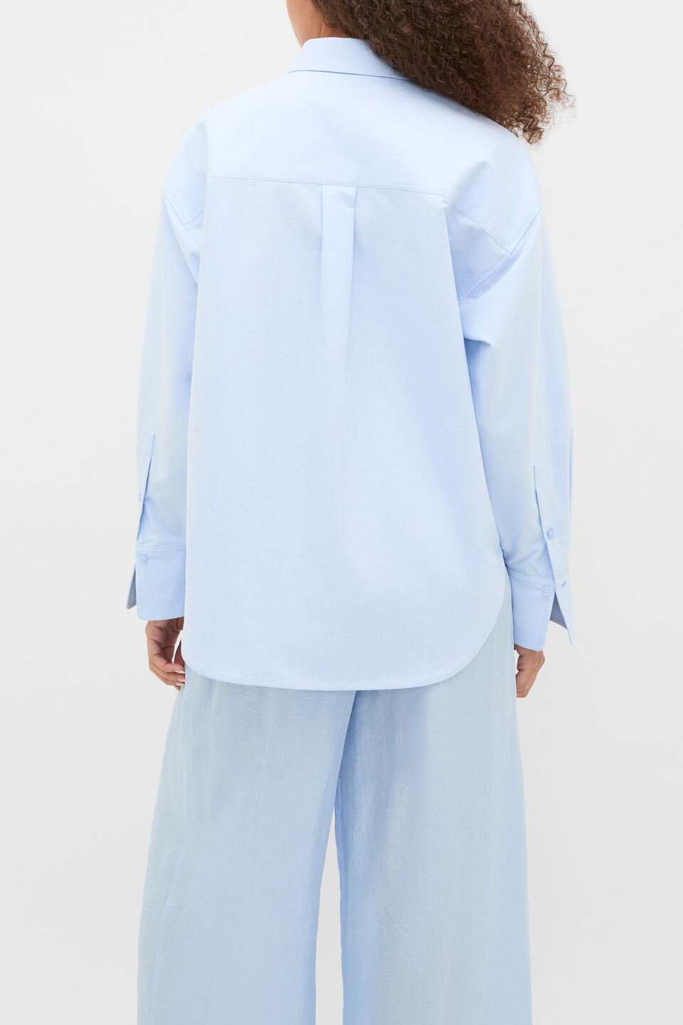 Cotton Relaxed Shirt  Arctic Blue