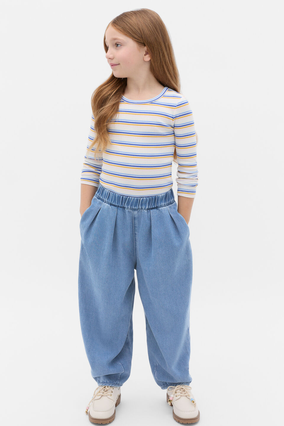 Stripe Rib Tee  Multi