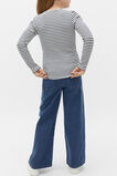 Stripe Rib Tee  Navy Stripe  hi-res