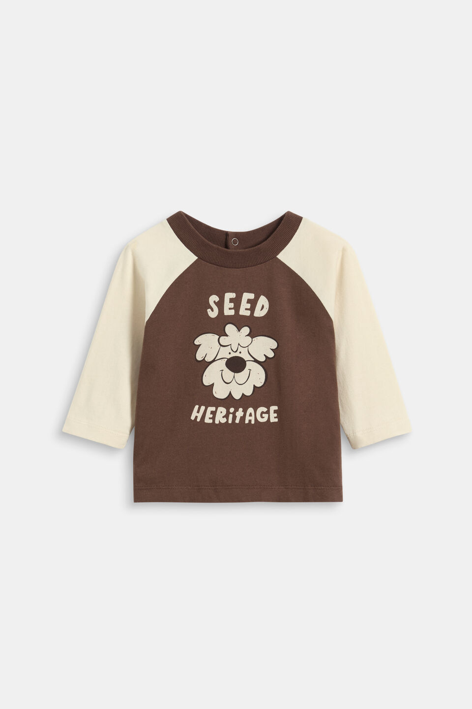 Pup Raglan Tee  Cacao