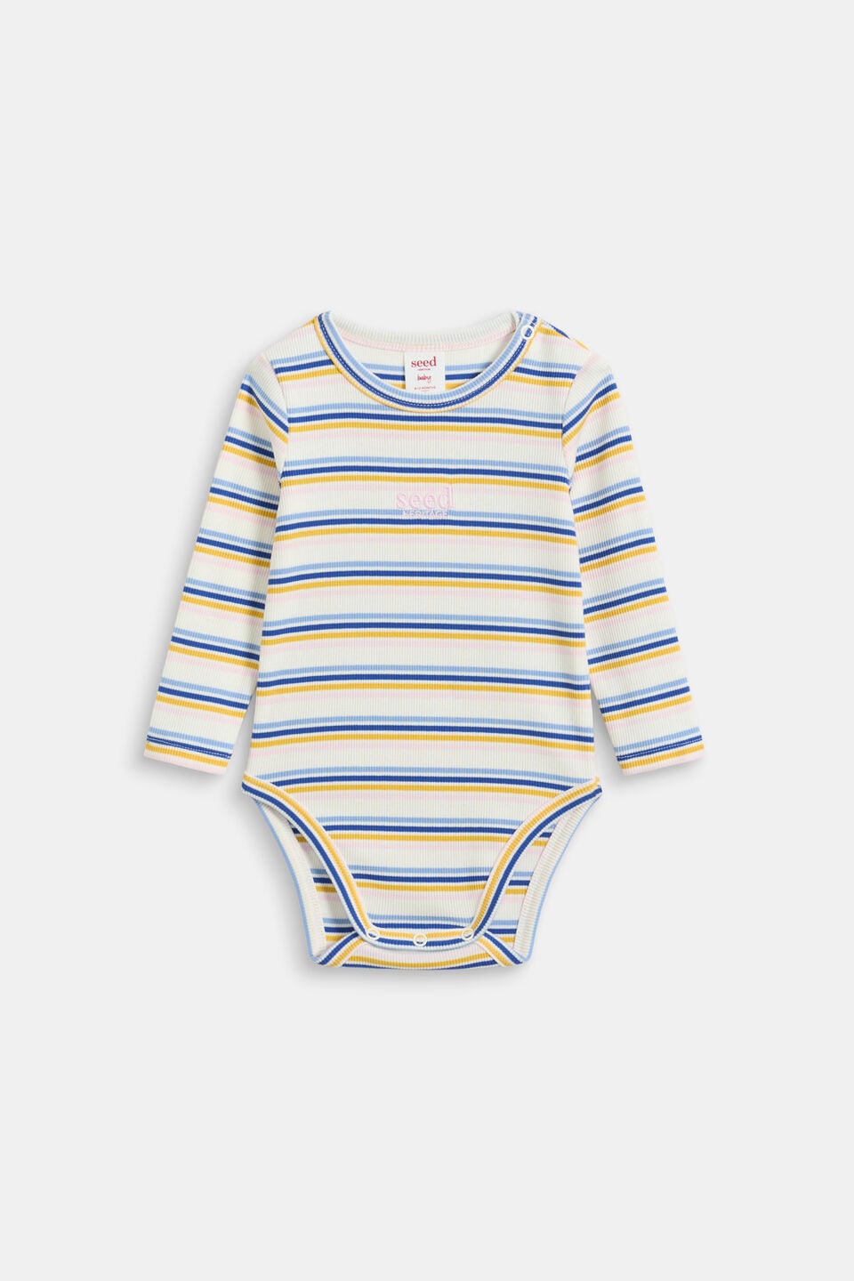 Stripe Rib Bodysuit  Multi