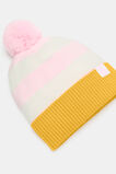 Mini Stripe Beanie  Pink Multi  hi-res