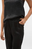 Crinkled Satin Pant  Black  hi-res