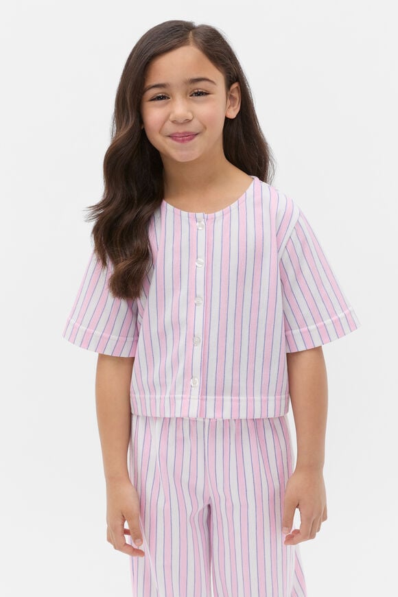 Striped Top  Candy Pink  hi-res