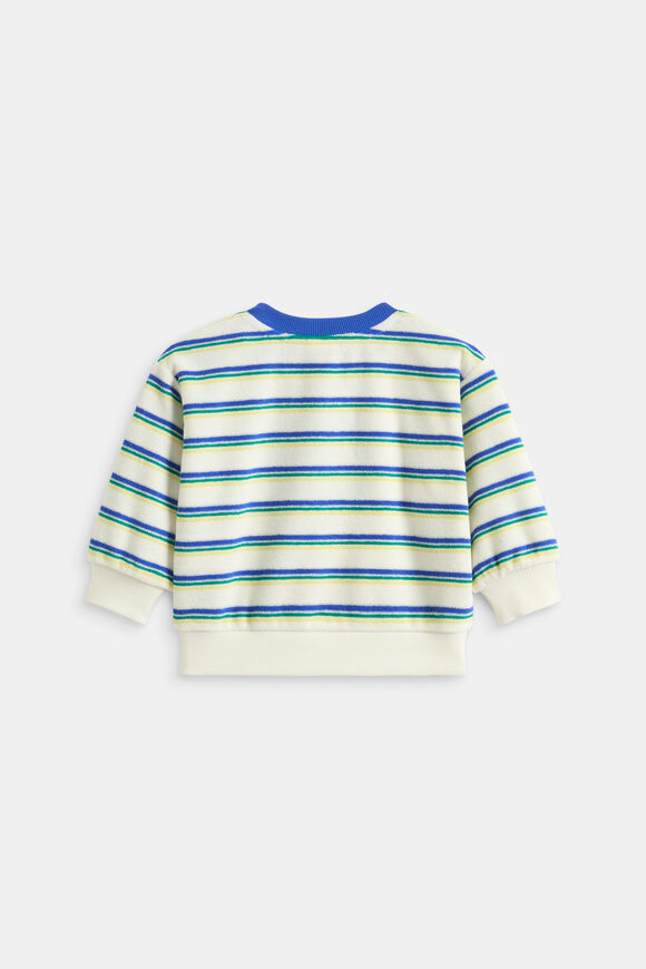 Stripe Towelling Sweat  Multi  hi-res
