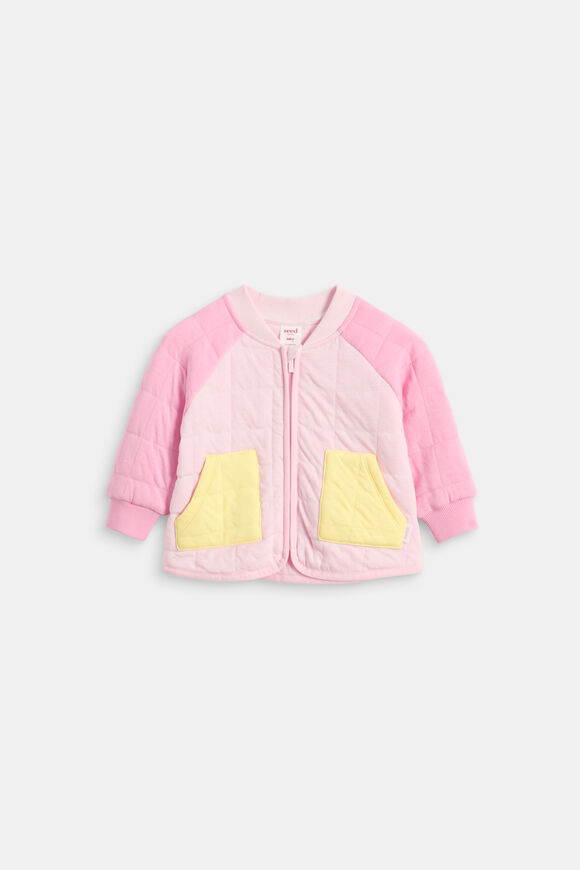 Colourblock Jacket  Candy Pink  hi-res