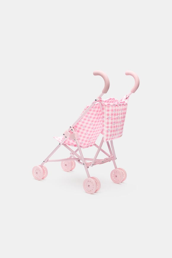 Gingham Doll Pram  Multi  hi-res