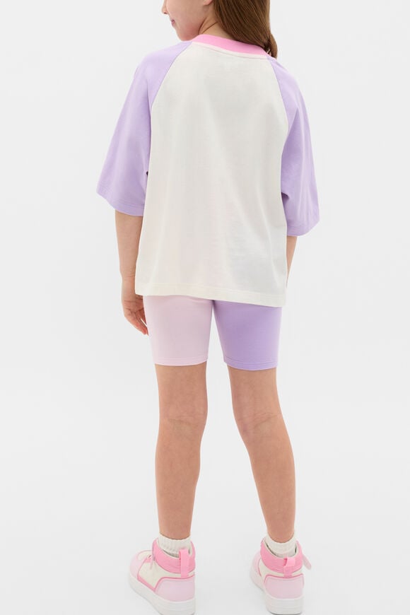 Raglan Logo Tee  Lilac  hi-res