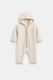 Teddy Zip Coverall  Oat  hi-res
